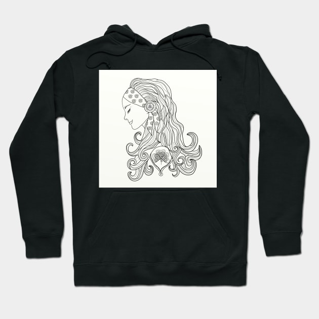 Celtic Woman Hoodie by GalartCreations